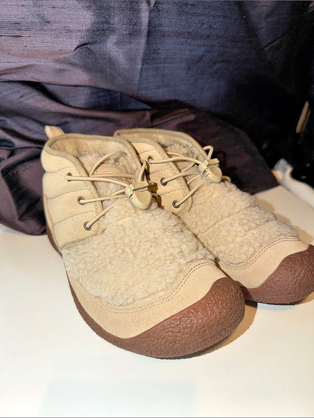 KEEN Howser II Chukka Winter Boots Beige & Brown US 7.5
